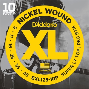 XL Nickel Multi-Packs Electric Guitar Strings EXL125-10P [10 Set Pack]