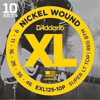 XL Nickel Multi-Packs Electric Guitar Strings EXL125-10P [10 Set Pack]