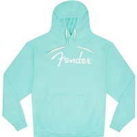 Fender Spaghetti Logo Hoodie  Daphne Blue (L Size) (9113100506)