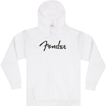【決算SALE】Fender Spaghetti Logo Hoodie Olympic White (XL Size) (9113103606)