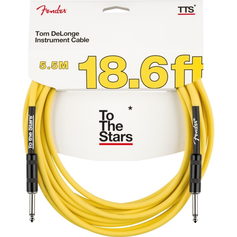Fender USA TOM DELONGE TO THE STARS INSTRUMENT CABLE(18.6ft/GRAFFITI YELLOW)[#0990810263]