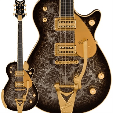 G6134TG LTD Paisley Penguin with String-Thru Bigsby (Black Paisley/Ebony)