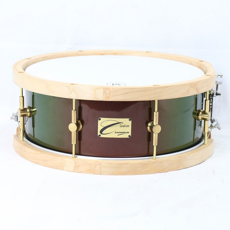 CANOPUS The Maple Snare Drum w/Wood Hoops [M-1455 MZ] 14×5.5【中古