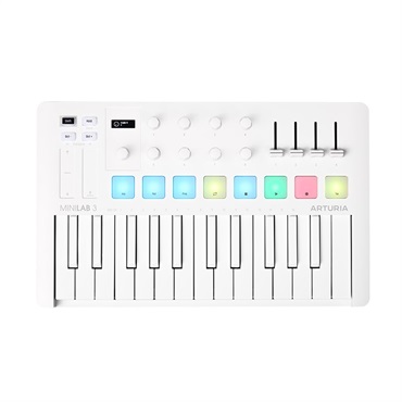 Arturia MINILAB 3 ALPINE WHITE (アートリア)(ミニラボ)(アルパイン ホワイト)(MINILAB3) 【限定カラー再入荷！】