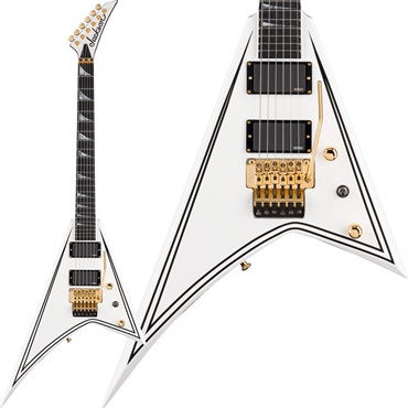 MJ Series Rhoads RR24MG (White with Black Pinstripes/Ebony Fingerboard)