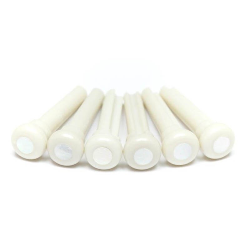 Graph Tech TUSQ Bridge Pins [TUSQ ブリッジピン Presentationスタイル / PP-1044-00] (ホワイト：Pearl貝ドット)