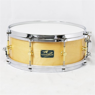 【希少・額装品】1955年　小さなムーブマン III / ブリソン　13/95 CANOPUS USED 中古 MO Snare Drum 14×5.5 w/Die Cast Hoops - Natural