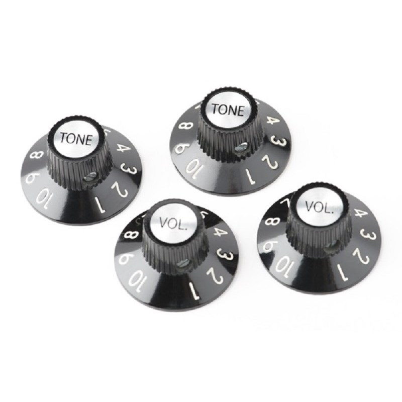 Fender USA 72 TELECASTER CUSTOM KNOBS SET BLACK (#0054521049