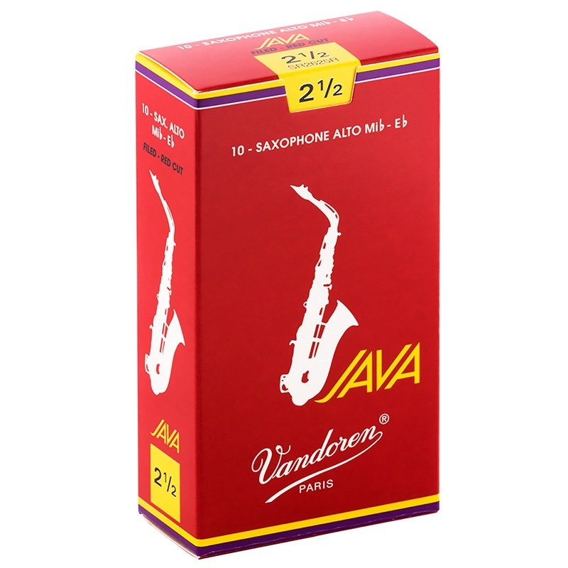 《硬さ：2-1/2》アルトサックス用リード バンドレン JAVA(ジャバ) ファイルド レッドカット 【宅配便発送】【正規輸入品】の商品画像