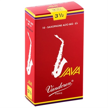 VANDOREN 《硬さ：3-1/2》アルトサックス用リード バンドレン JAVA(ジャバ) ファイルド レッドカット 【宅配便発送】【正規輸入品】