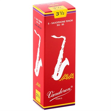 VANDOREN 《硬さ：3-1/2》テナーサックス用リード バンドレン JAVA(ジャバ) ファイルド レッドカット 【宅配便発送】【正規輸入品】