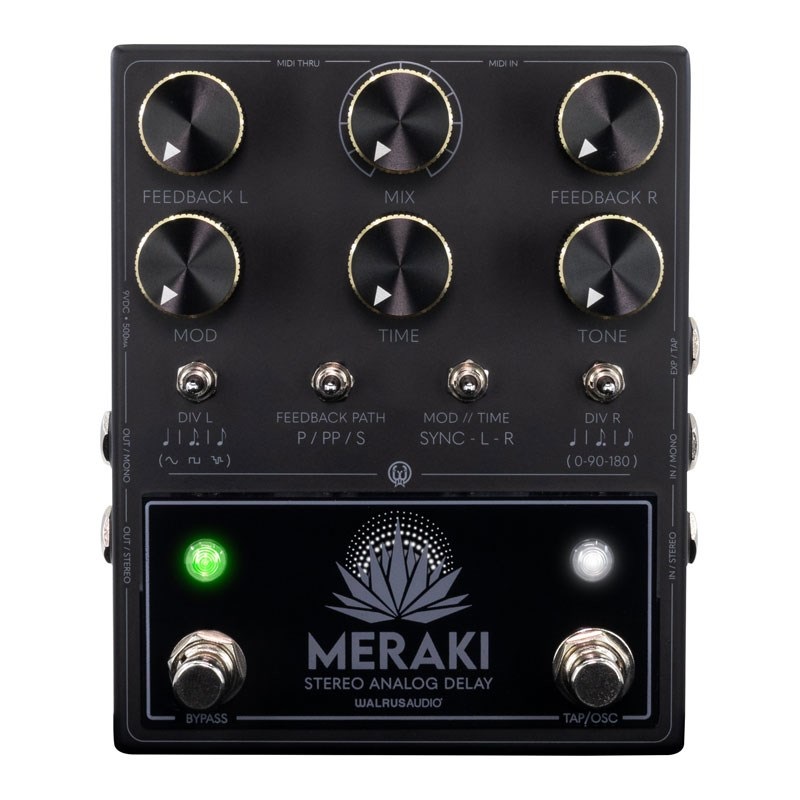 WALRUS AUDIO MERAKI ANALOG DELAY Blacked Out Limited Edition