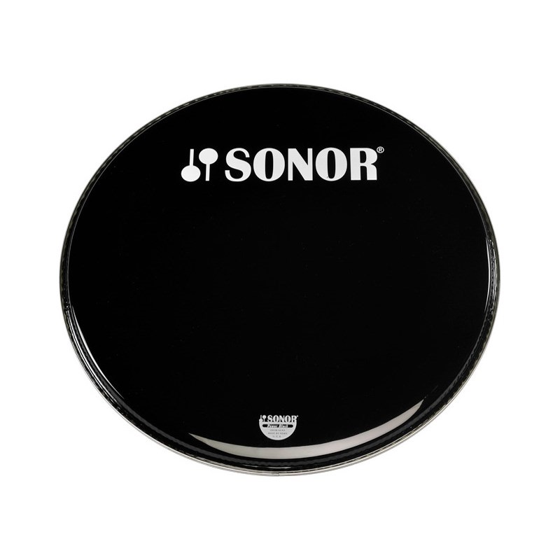 SONOR SN-BP22B/L [22インチ・バスドラム用ヘッド / ブラック / SONORロゴ]