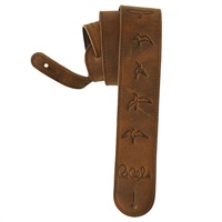 PRS Leather Birds Strap Distressed Brown