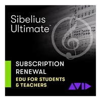 Sibelius Ultimate サブスクリプション更新版(1年) アカデミック版(9938-30113-00)(オンライン納品)(代引不可)