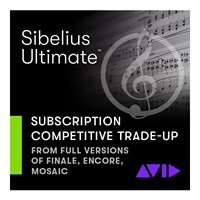 Sibelius Ultimate 乗換版サブスクリプション(1年)(9938-30121-00)