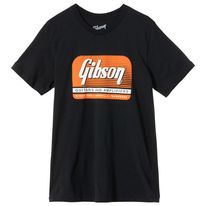 Gibson 【創業50周年大決算SALE】 Guitars and Amplifiers Tee (Black) Medium【GA-TEE-GAMP-BLK-MD】