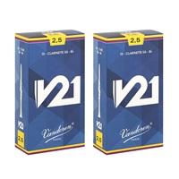 【2個セット】《硬さ：2.5》B♭クラリネット用リード バンドレン V21 【宅配便発送】【正規輸入品】