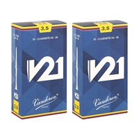 【2個セット】《硬さ：3.5》B♭クラリネット用リード バンドレン V21 【宅配便発送】【正規輸入品】