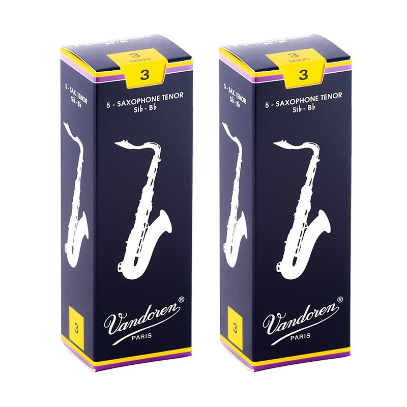 Vandoren サックスリード 3½ 10枚入り6箱 VANDOREN 【2個セット】《硬さ：3》テナーサックス用リード