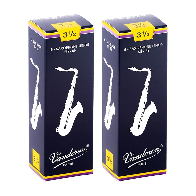 【残りわずか】 VANDOREN 【2個セット】《硬さ：3-1/2》テナーサックス用リード 管楽器・吹奏楽器