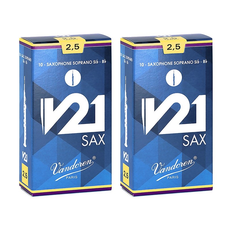 VANDOREN 【2個セット】《硬さ：2.5》ソプラノサックス用リード
