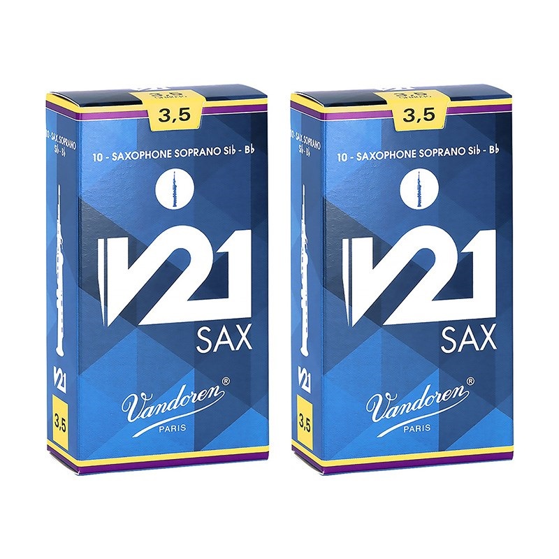 VANDOREN 【2個セット】《硬さ：3.5》ソプラノサックス用リード