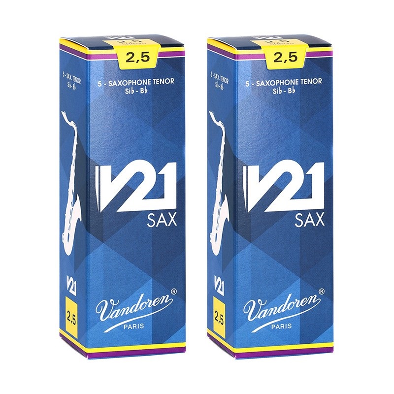 VANDOREN 【2個セット】《硬さ：2.5》テナーサックス用リード