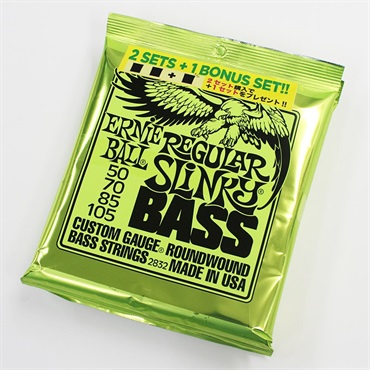 【夏のボーナスセール】 Round Wound Bass Strings/ 2832 REGULAR SLiNKY [PBオープン記念3セットパック]