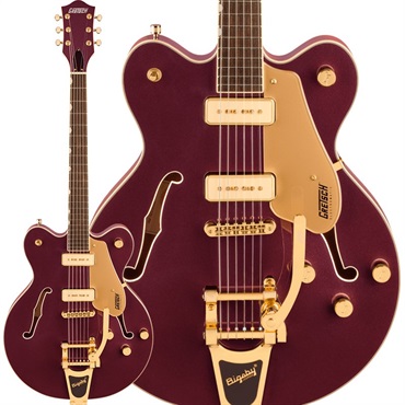 Electromatic Pristine LTD Center Block Double-Cut with Bigsby (Dark Cherry Metallic/Laurel)