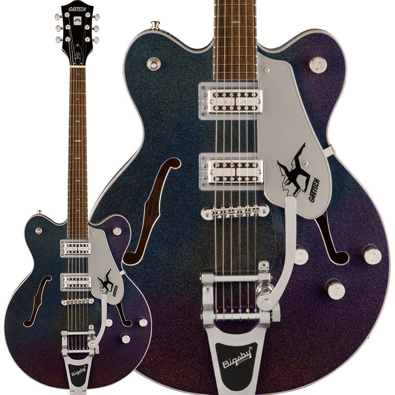 GRETSCH Electromatic John Gourley Broadkaster Center Block (Iridescent Black/Laurel)