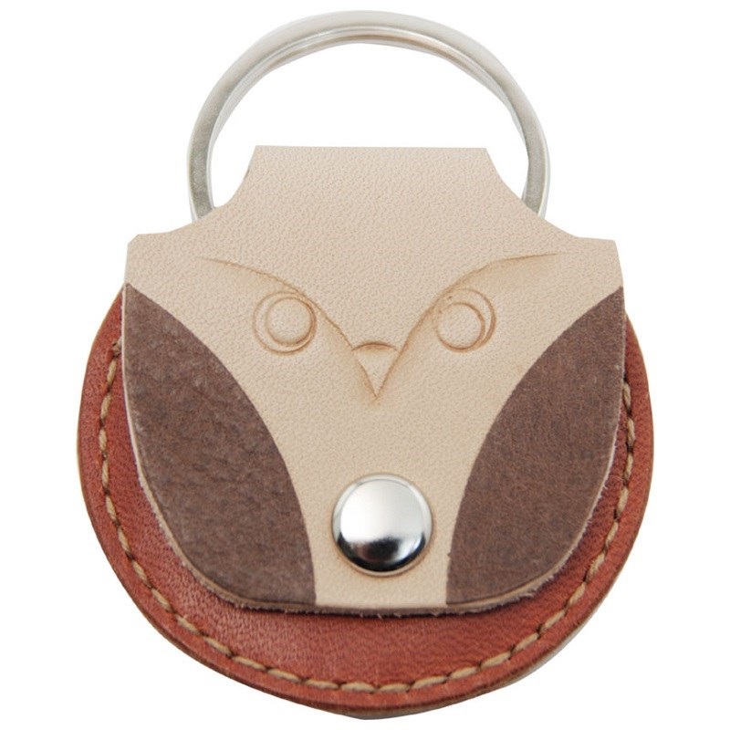 Daiking Corporation 【創業50周年大決算SALE】 日本製手縫い本革ピックケース OWL (フクロウ)