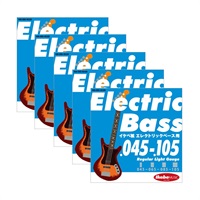 【4月中旬以降入荷予定、ご予約受付中】 Electric Bass Strings イケベ弦 エレキベース用 045-105 [Regular Light Gauge/IKB-EBS-45105] ×5セット