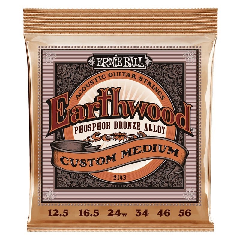 ERNIE BALL 【箱ボロ特価】Earthwood Acoustic Phosphor Bronze 2143 CUSTOM MEDIUM （12.5-56） アーニーボール