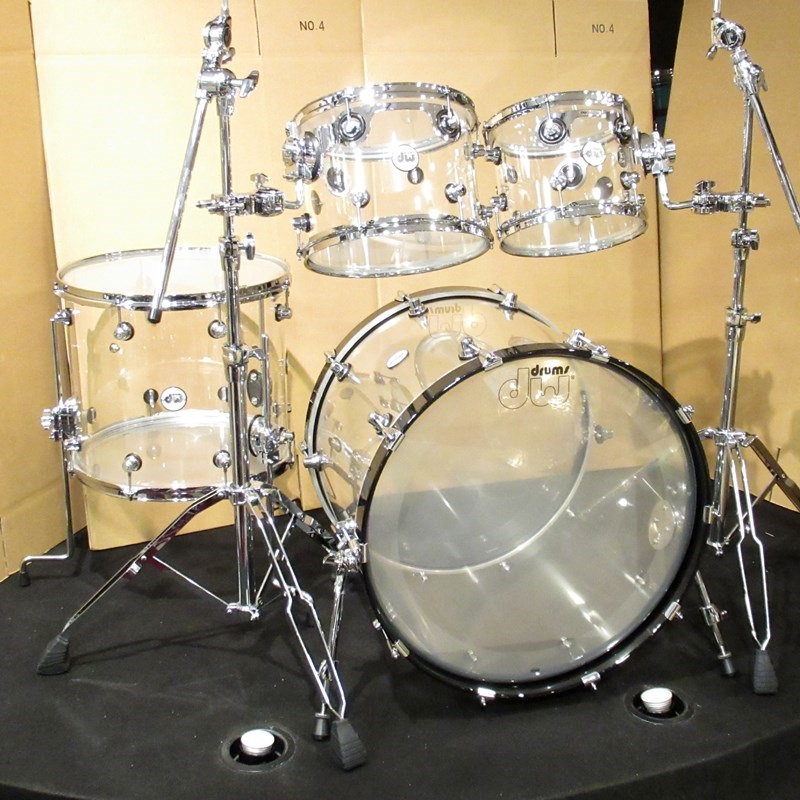 dw Design Series Acrylic 4pc Drum Kit [BD22，FT16，TT12&10