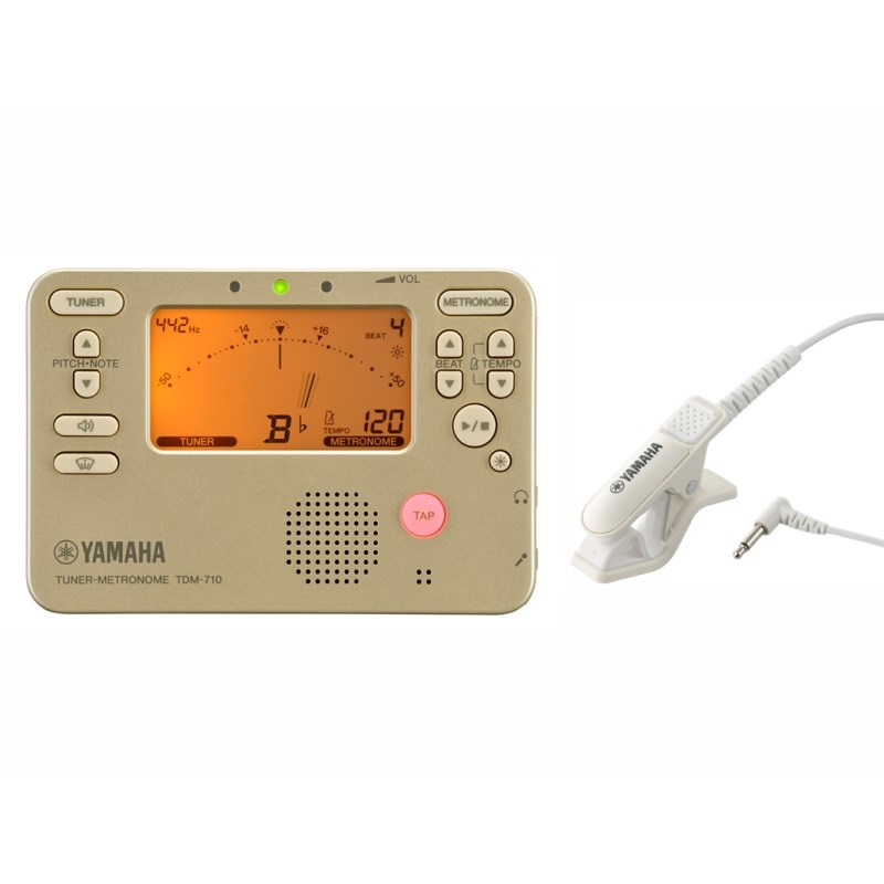 YAMAHA ヤマハ / TDM-710GL チューナー & メトロノーム + TM-40IV (アイボリー) チューナー用 マイクロフォンセット 【2024年NEWモデル】  【セットがお買い得!!】