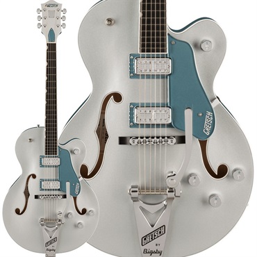 G6118T-140 LTD 140th Anniversary with String-Thru Bigsby (Two-Tone Pure Platinum/Stone Platinum/Ebony)