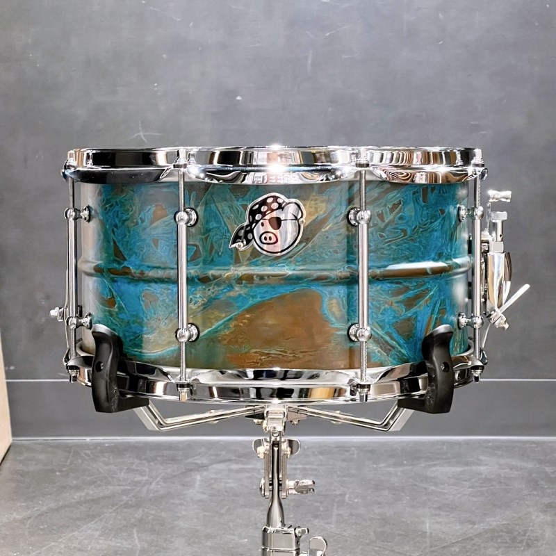Patina Brass Snare Drum 13×7 [Made in USA]