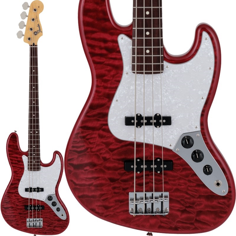 2024 Collection Hybrid II Jazz Bass Quilt Maple Top (Red Beryl)の商品画像