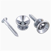 【お取り寄せ商品】 CHROME STRAP BUTTONS SET OF 2/AP-0670-010