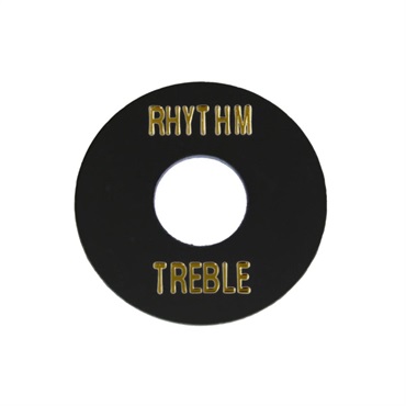 BLACK PLASTIC RHYTHM/TREBLE RING/AP-0663-023 【お取り寄せ商品】