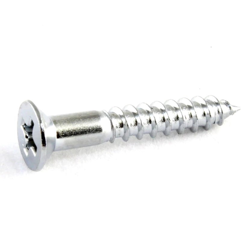 ALLPARTS 【お取り寄せ商品】 PACK OF 5 CHROME BRIDGE MOUNTING SCREWS/GS-0063-010