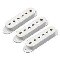 SET OF 3 WHITE PICKUP COVERS FOR STRATOCASTER/PC-0406-025【お取り寄せ商品】