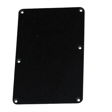 ALLPARTS Tremolo Spring Cover Backplate with No Holes (Black) [PG-0576-023]