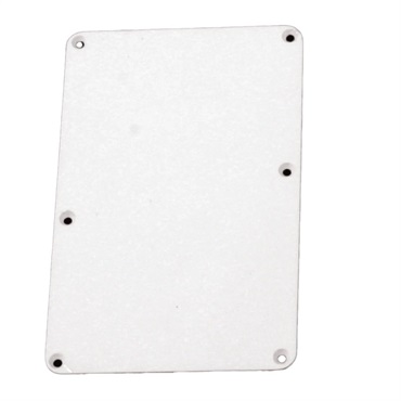 Tremolo Spring Cover Backplate with No Holes (White) [PG-0576-025]