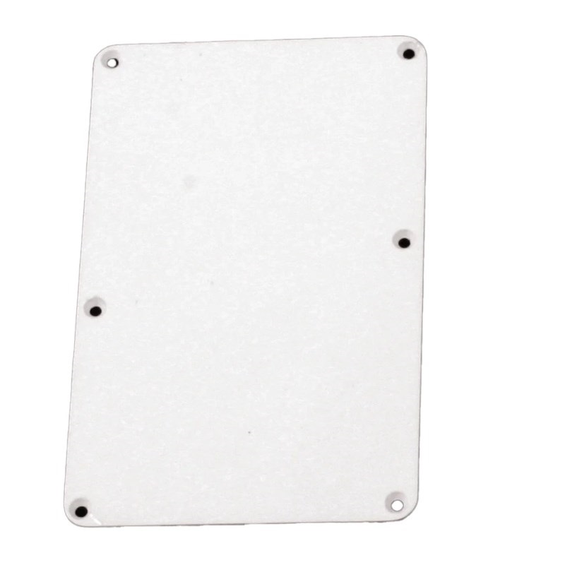 ALLPARTS Tremolo Spring Cover Backplate with No Holes (White) [PG-0576-025]