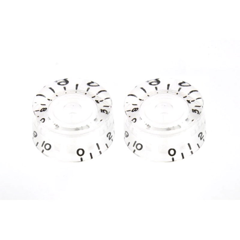 ALLPARTS 【お取り寄せ商品】 SET OF 2 CLEAR SPEED KNOBS/PK-0130-031