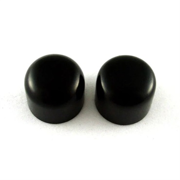 ALLPARTS EBONY DOME KNOBS， 2 PCS (QTY 2)/PK-0198-0E0【お取り寄せ商品】
