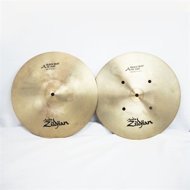 【USED】A Zildjian Quick Beat HiHat 14 pair [Top:1242g/Bottom:1504g]