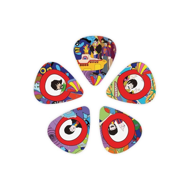 D’Addario Yellow Submarine 50th Anniversary Guitar Picks [1CWH4-10B7/Med]